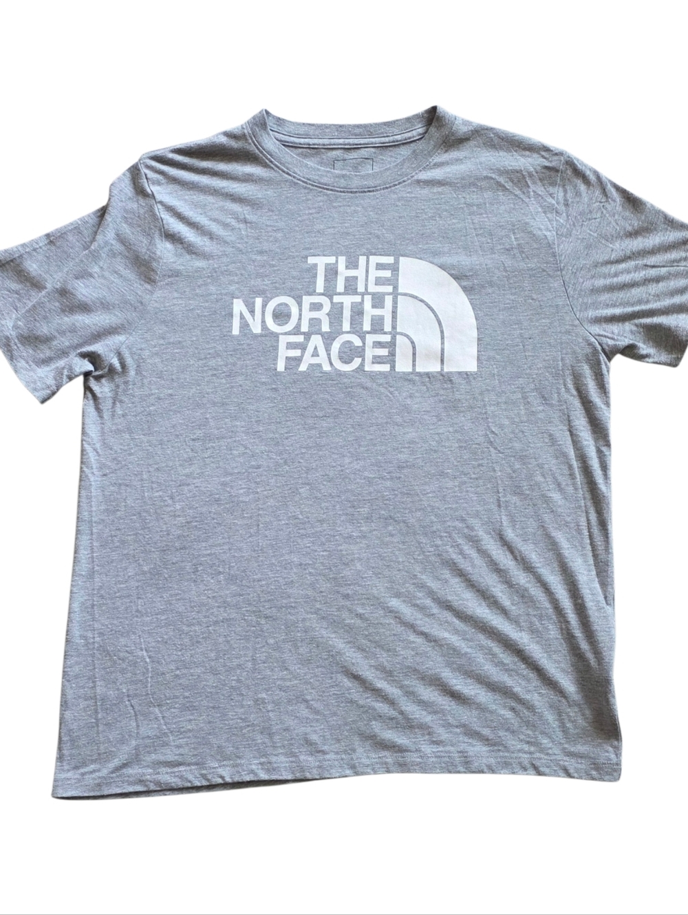 The North Face Women XL Gray Half Dome Logo Short Sleeve Tee Shirt
